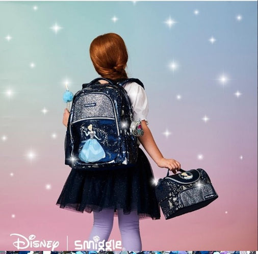 Smiggle Middle School Bag Disney Cinderella Backpack Large 17 inches at Zubaidas Best Online Baby and Kids Store in Pakistan for over 50 years