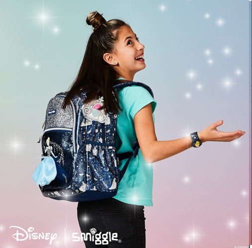 Smiggle Middle School Bag Disney Cinderella Backpack Large 17 inches at Zubaidas Official Pakistan