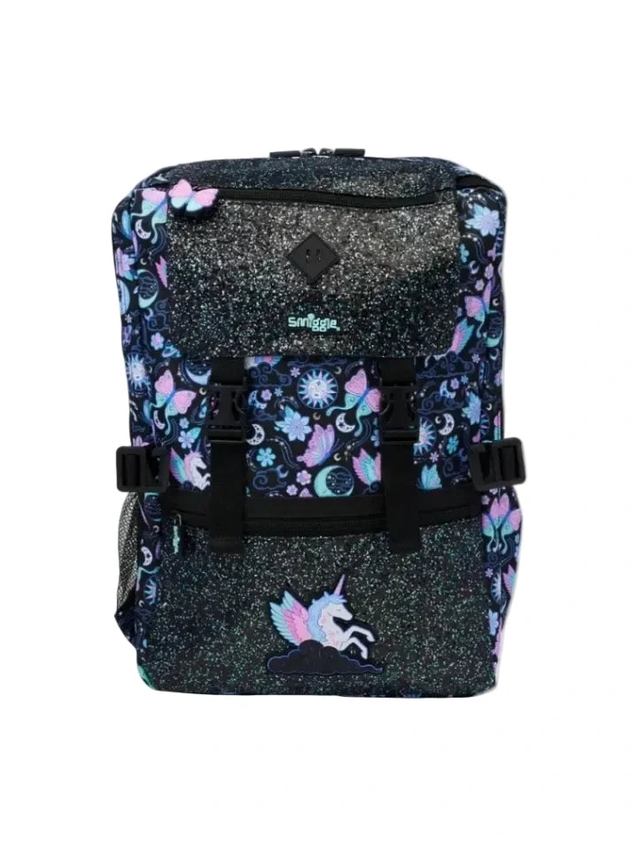Smiggle Middle School Bag Super Charge Foldover Attach Backpack XL 18 inches at Zubaidas