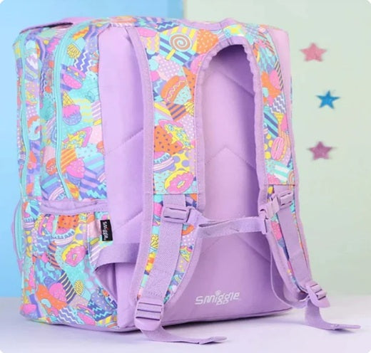 Smiggle Middle School Bag Sweet Treats Foldover Attach Backpack XL 18 inches at Zubaidas Number 1 Online School Supplies Store in Pakistan for over 50 years