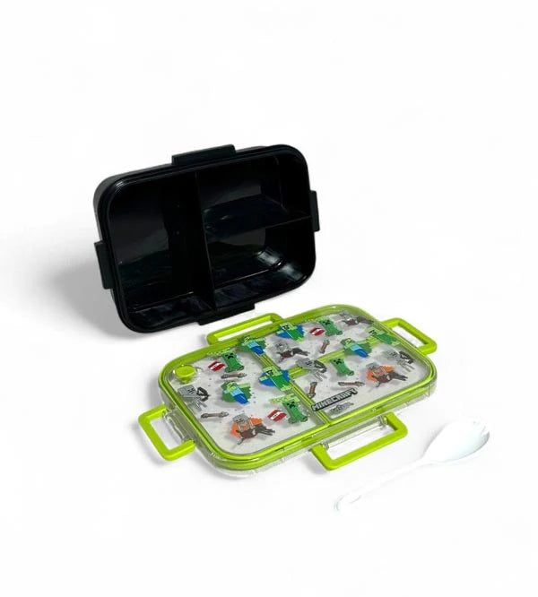 Smiggle Minecraft Trio Large Bento Plastic Lunch Box 750 ML at Zubaidas Official Pakistan