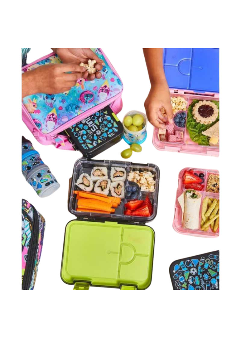Smiggle Minecraft 4 Compartments Food Safe BPA and Phthalates Free Bento Plastic Medium 758 ml Lunch Box at Zubaidas Number 1 Online Baby and Kids Store in Pakistan for over 50 years