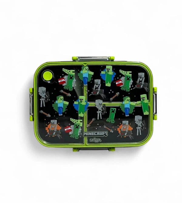 Smiggle Minecraft Trio Large BPA and Phthalates Free Bento Plastic Lunch Box 1200 ML SM254098 at Zubaidas Best Online Baby and Kids Store in Pakistan for over 50 years