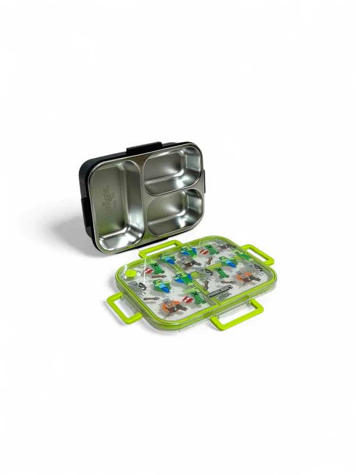 Smiggle Minecraft Trio Large Stainless Steel See Me Bento Lunch Box 750 ML SM262198 at Zubaidas Online Pakistan