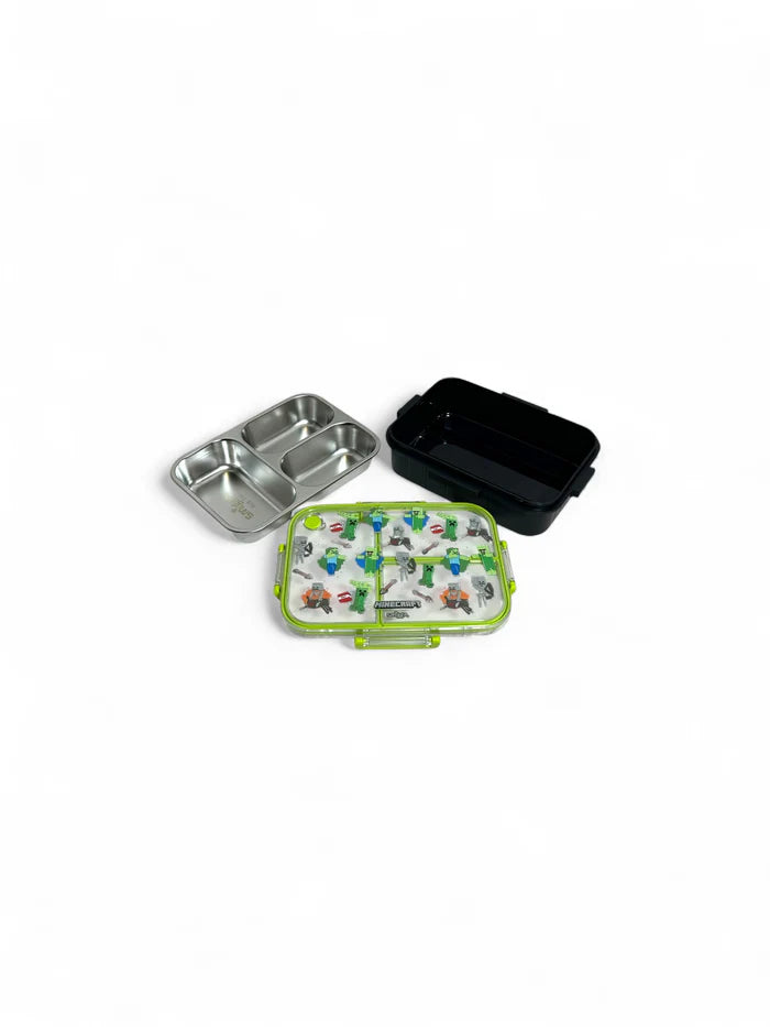 Smiggle Minecraft Trio Large Stainless Steel See Me Bento Lunch Box 750 ML SM262198 at Zubaidas Best Online Baby and Kids Store in Pakistan for over 50 years