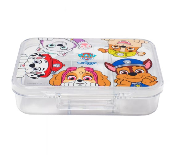 Smiggle Paw Patrol 4 Compartments Food Safe BPA and Phthalates Free Bento Plastic Medium 758 ml Lunch Box at Zubaidas Online Pakistan 