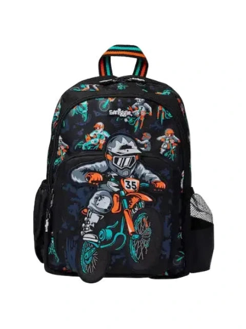 Smiggle Preschool Bag Black Adventurous Junior Character Backpack 15 inches at Zubaidas