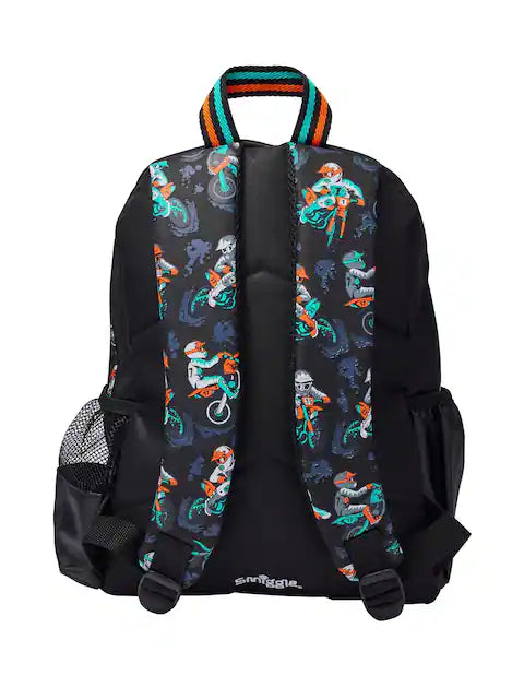 Smiggle Preschool Bag Black Adventurous Junior Character Backpack 15 inches at Zubaidas Online Pakistan