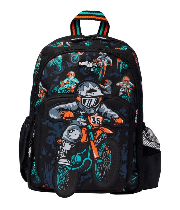 Smiggle Preschool Bag Black Adventurous Junior Character Backpack 15 inches at Zubaidas Best Online Baby Store in Pakistan