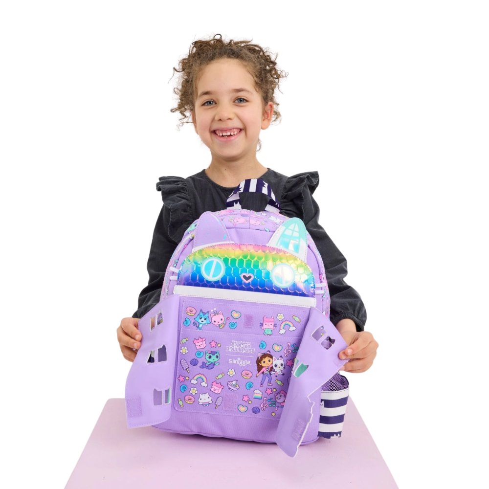 Smiggle Preschool Bag Gabbys Dollhouse Junior Character Backpack 15 inches at Zubaidas Official Pakistan