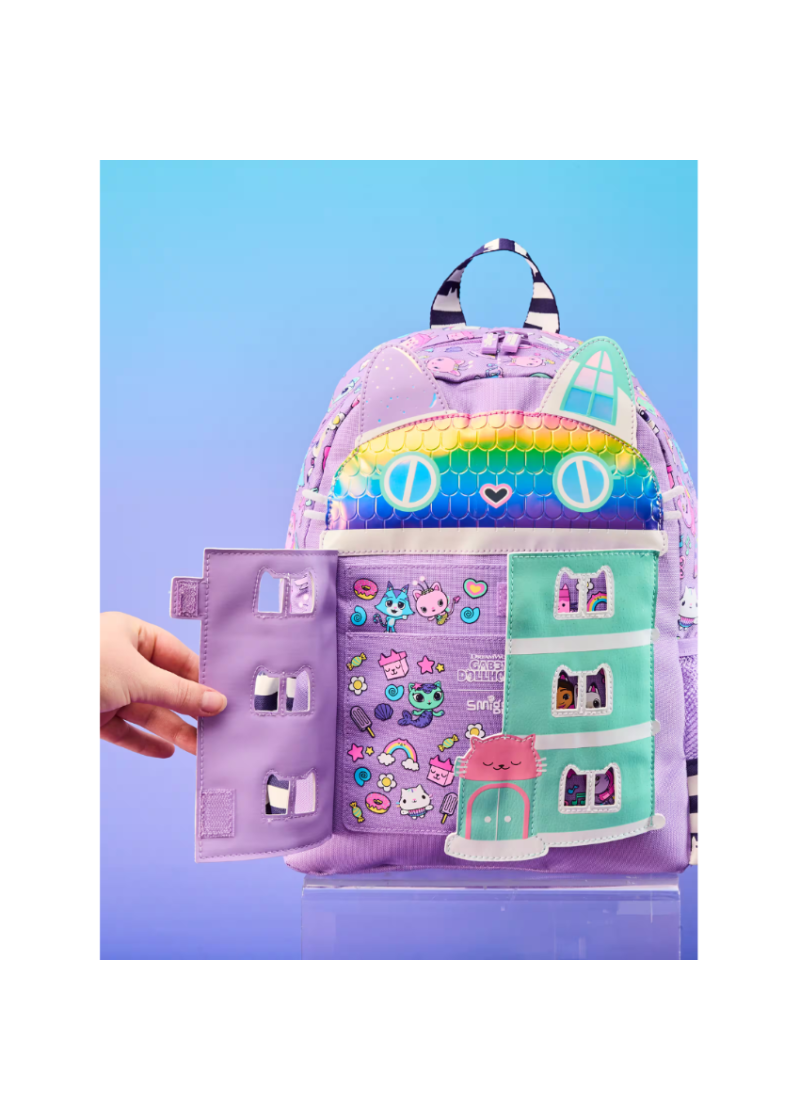 Smiggle Preschool Bag Gabbys Dollhouse Junior Character Backpack 15 inches at Zubaidas Parents Favorite Online Baby Store in Pakistan