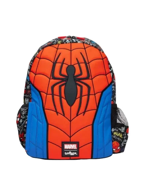 Smiggle Preschool Bag Marvel Spider-Man Junior Hoodie Backpack 15 inches at Zubaidas