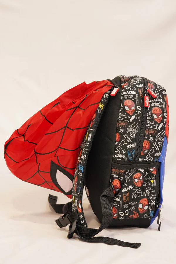 Smiggle Preschool Bag Marvel Spider-Man Junior Hoodie Backpack 15 inches at Zubaidas Most Trusted Online Baby Store in Pakistan