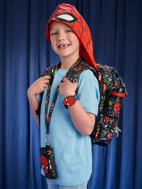 Smiggle Preschool Bag Marvel Spider-Man Junior Hoodie Backpack 15 inches at Zubaidas The Biggest Baby Store in Pakistan