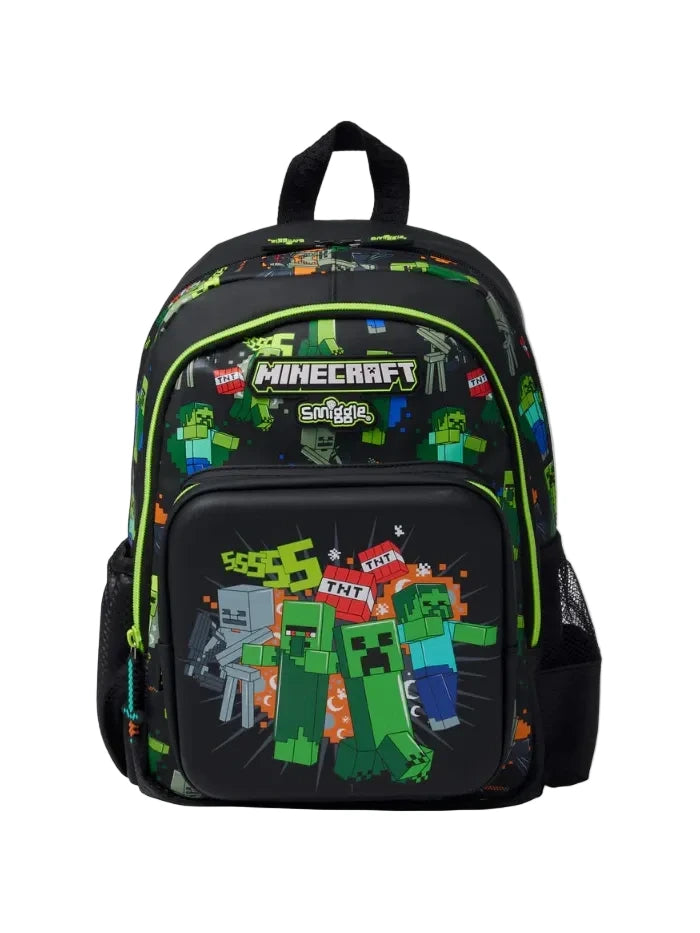 Smiggle Preschool Bag Minecraft Junior Character Backpack 15 inches at Zubaidas