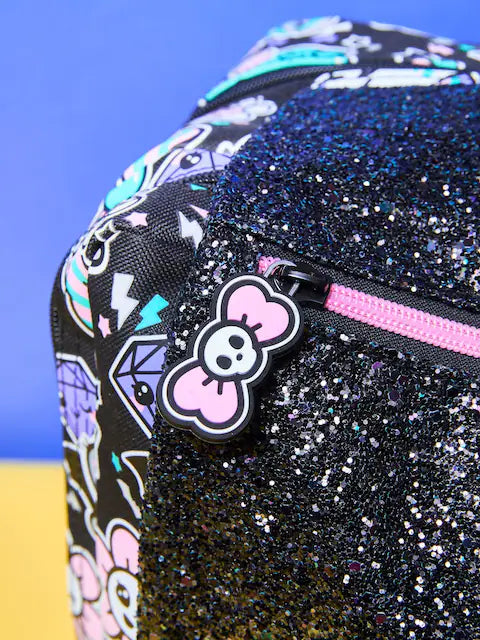 Smiggle School Bag Black Trailblazer Foldover Attach Backpack XL 18 inches at Zubaidas Best Online Kids Store in Pakistan