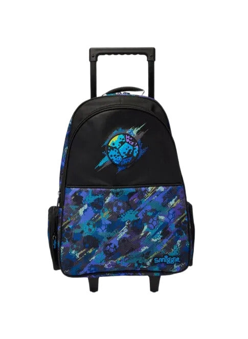 Smiggle School Bag Blue Trailblazer Classic Attach Trolley Backpack 21 inches at Zubaidas