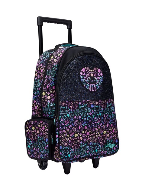 Smiggle School Bag Cat-Themed Trolley Backpack 21 inches at Zubaidas Best Online Baby and Kids Store in Pakistan