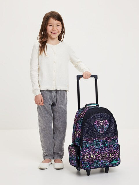 Smiggle School Bag Cat-Themed Trolley Backpack 21 inches at Zubaidas Online Pakistan