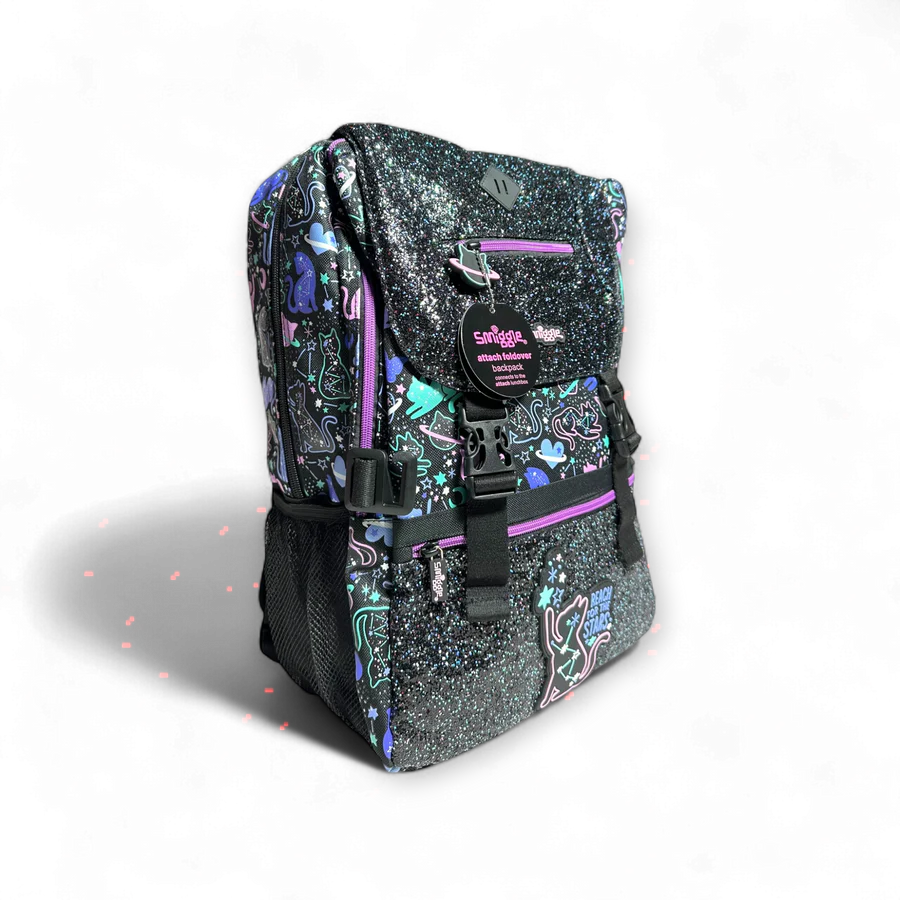 Smiggle School Bag Cosmic Cat Foldover Attach Backpack XL 18 inches at Zubaidas Official Pakistan
