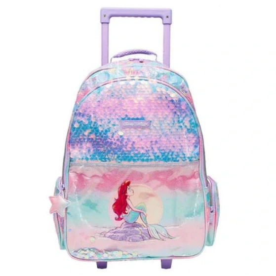 Smiggle School Bag Disney Princess Trolley Backpack 21 inches at Zubaidas