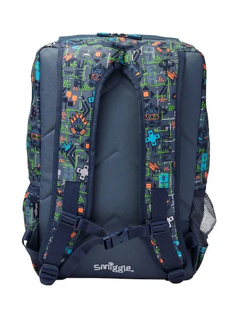 Smiggle School Bag Grey Trailblazer Foldover Attach Backpack XL 18 inches at Zubaidas Best Online Baby and Kids Store in Pakistan