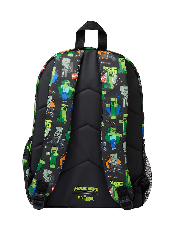 Smiggle Middle School Bag Minecraft Backpack Large 17 inches at Zubaidas No 1 Online Baby and Kids Store in Pakistan for over 50 years