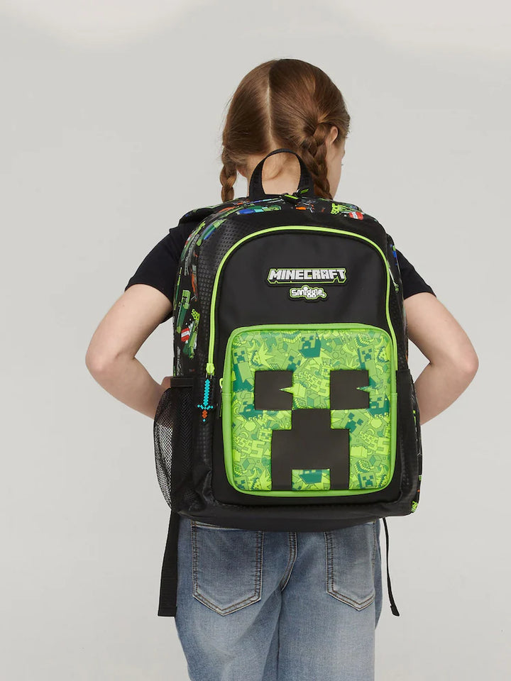 Smiggle Middle School Bag Minecraft Backpack Large 17 inches at Zubaidas Official Pakistan