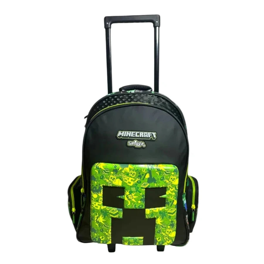 Smiggle School Bag Minecraft Trolley Backpack 21 inches at Zubaidas