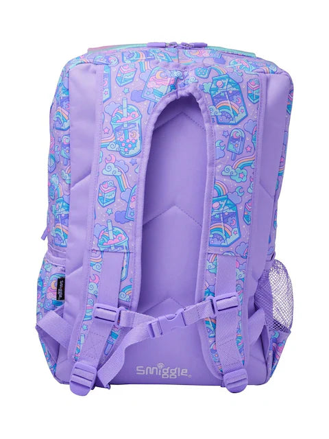 Smiggle School Bag Purple Trailblazer Foldover Attach Backpack XL 18 inches at Zubaidas Online Pakistan