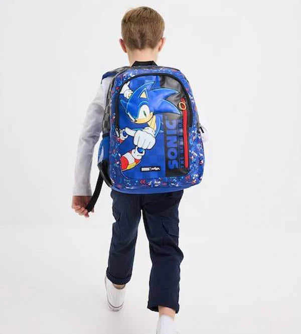 Smiggle School Bag Sonic The Hedgehog Backpack Large 17 inches at Zubaidas Official Pakistan
