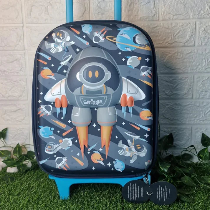 Smiggle School Bag Space Astronaut Junior Hardtop Fiber Trolley Bag 16 inches at Zubaidas The Biggest Online Baby and Kids Store in Pakistan