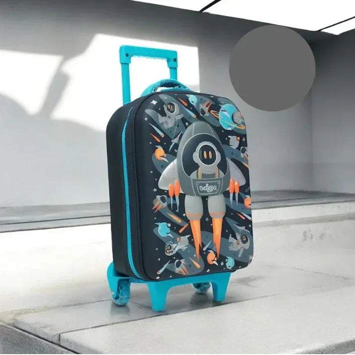 Smiggle School Bag Space Astronaut Junior Hardtop Fiber Trolley Bag 16 inches at Zubaidas The Largest Online Baby and Kids Store in Pakistan