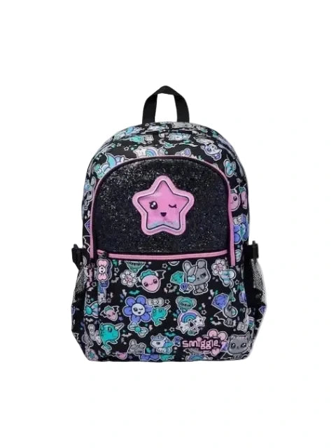 Smiggle School Bag Trailblazer Classic Attach Glittery Star Backpack Large 17 inches at Zubaidas