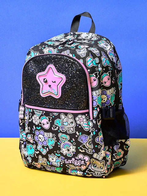 Smiggle School Bag Trailblazer Classic Attach Glittery Star Backpack Large 17 inches at Zubaidas Most Trusted Online Baby Store in Pakistan