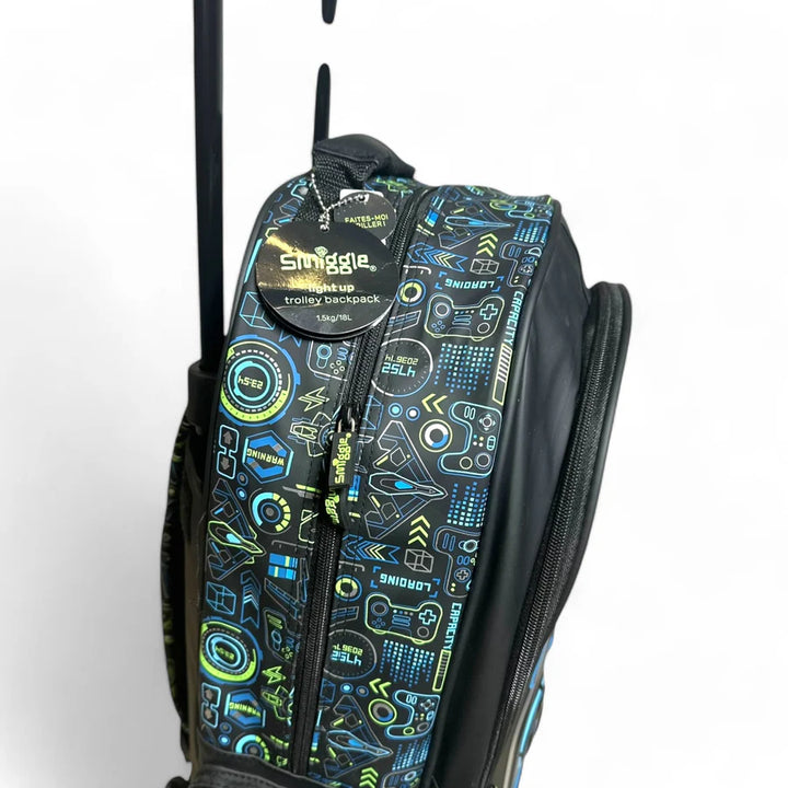 Smiggle School Bag Virtual Trolley Backpack 21 inches at Zubaidas Most Trusted Online Baby and Kids Store in Pakistan