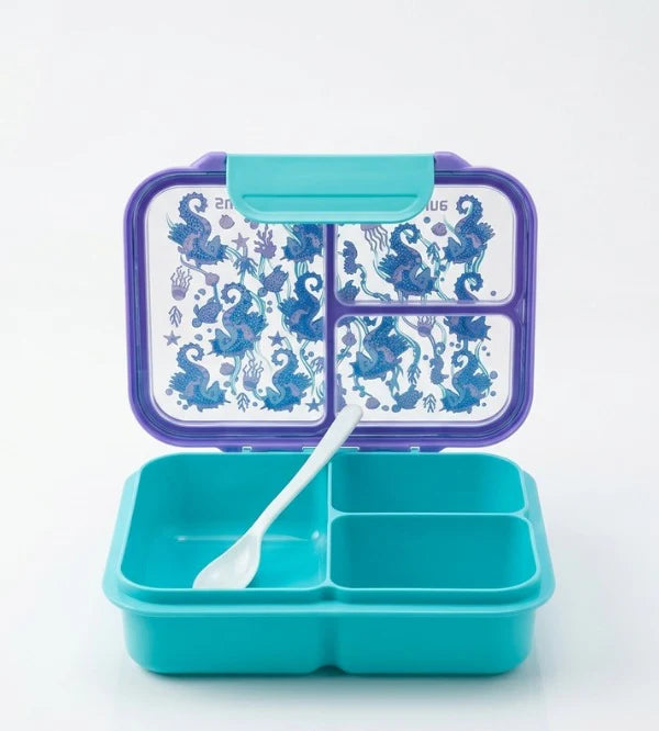 Smiggle Seahorse Unicorn Trio Bento Large Plastic Lunch Box 750 ML at Zubaidas Official Pakistan