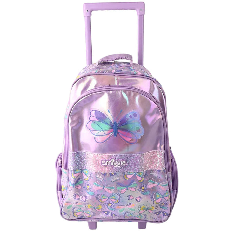 Smiggle Senior School Bag Butterfly Trolley Backpack 21 inches at Zubaidas