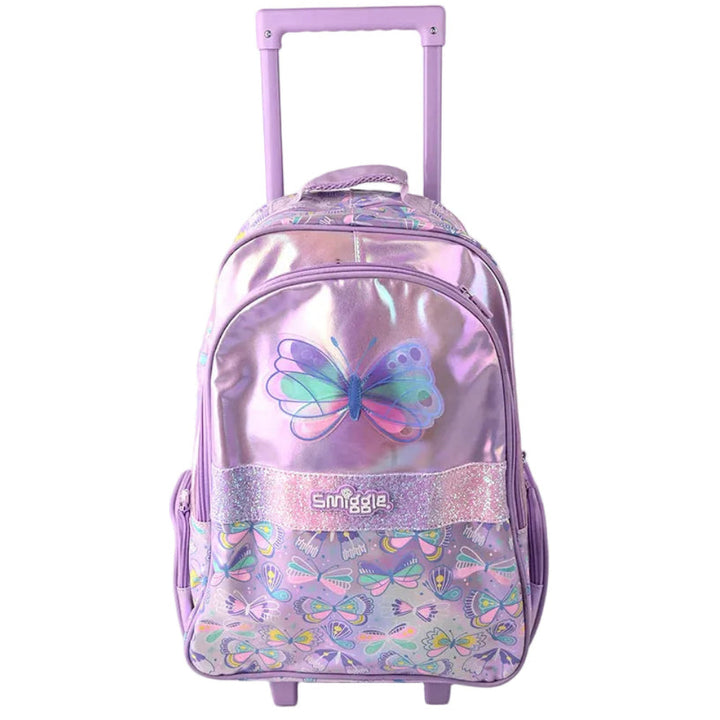 Smiggle Senior School Bag Butterfly Trolley Backpack 21 inches at Zubaidas