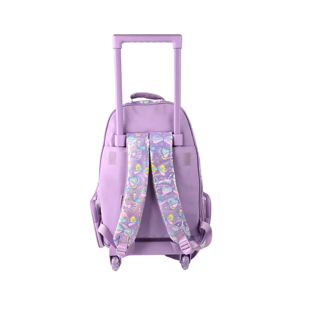 Smiggle Senior School Bag Butterfly Trolley Backpack 21 inches at Zubaidas Best School Bags Online Baby and Kids Store in Pakistan for over 50 years