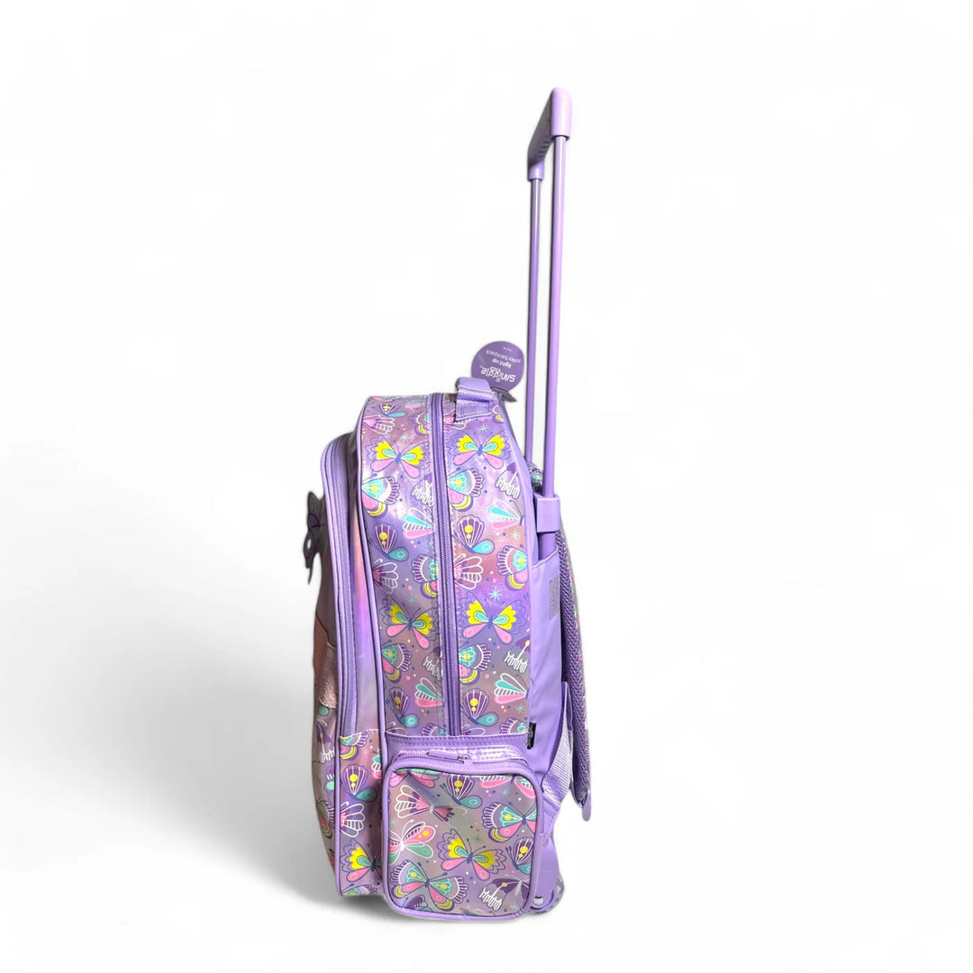 Smiggle Senior School Bag Butterfly Trolley Backpack 21 inches at Zubaidas Best Back to School Online Baby and Kids Store in Pakistan for over 50 years