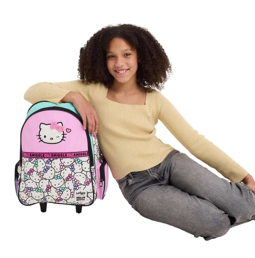 Smiggle Senior School Bag Hello Kitty Trolley Backpack 21 inches at Zubaidas Official Pakistan