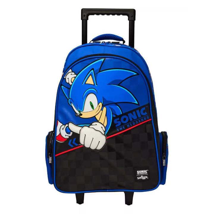 Smiggle Senior School Bag Sonic The Hedgehog Trolley Backpack 21 inches at Zubaidas