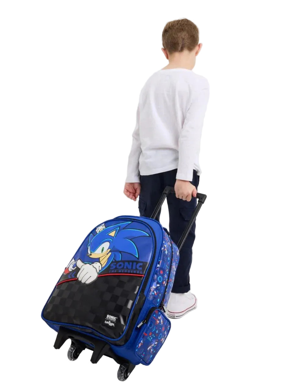 Smiggle Senior School Bag Sonic The Hedgehog Trolley Backpack 21 inches at Zubaidas Best Online Baby and Kids Store in Pakistan for over 50 years
