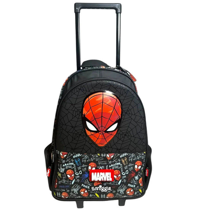 Smiggle Senior School Bag Spiderman Trolley Backpack 21 inches at Zubaidas