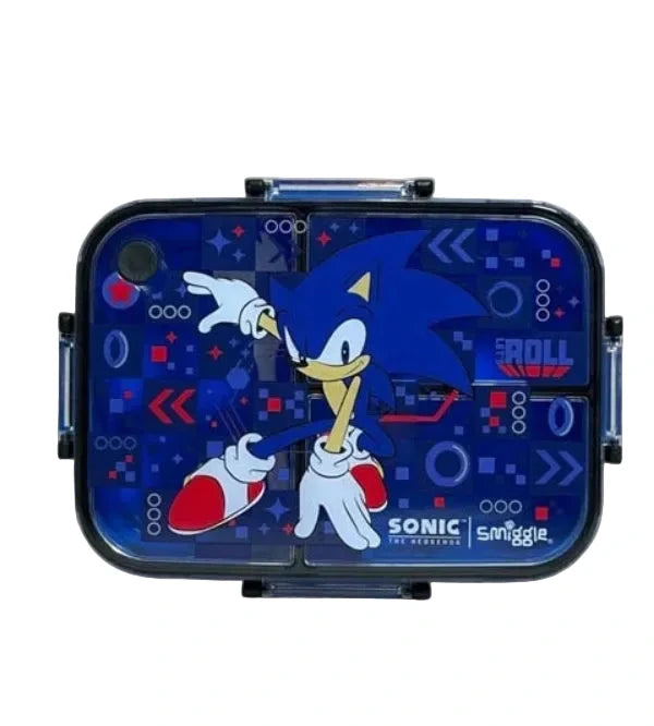 Smiggle Sonic The Hedgehog Trio Bento Large Plastic Lunch Box 750 ML at Zubaidas