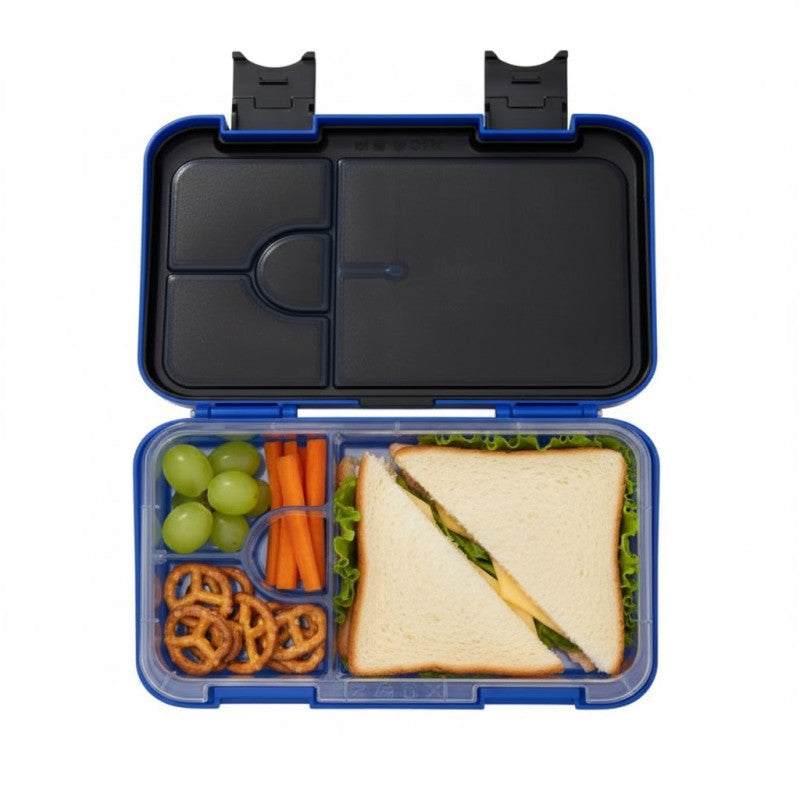 Smiggle Sonic The Hedgehog 4 Compartments Food Safe BPA and Phthalates Free Bento Plastic Medium Lunch Box at Zubaidas Number 1 Online Baby and Kids store in Pakistan for over 50 years