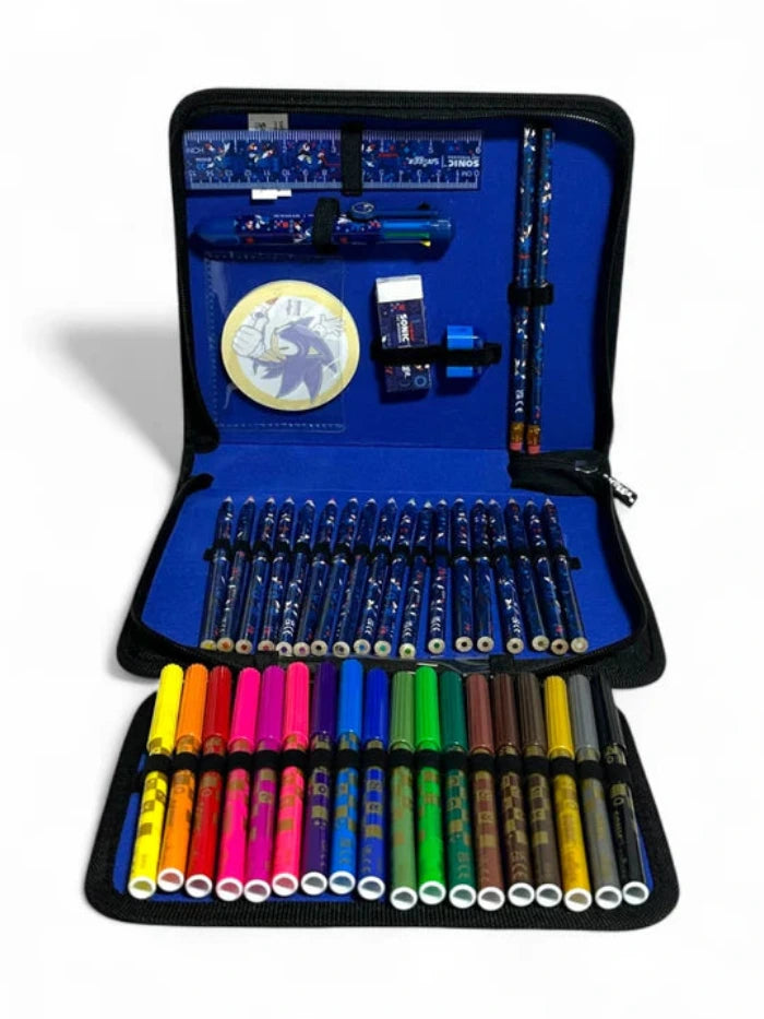 Smiggle Sonic the Hedgehog Hardtop Art Supplies Kit at Zubaidas