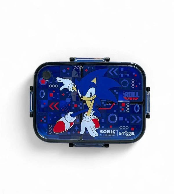 Smiggle Sonic The Hedgehog Trio Large BPA and Phthalates Free Bento Plastic Lunch Box 1200 ML SM254098 at Zubaidas Online Pakistan 