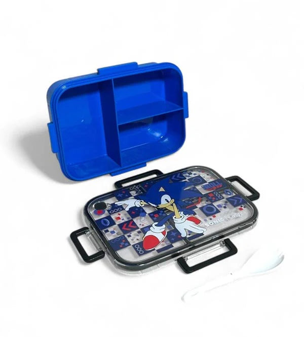 Smiggle Sonic The Hedgehog Trio Large BPA and Phthalates Free Bento Plastic Lunch Box 1200 ML SM254098 at Zubaidas Official Pakistan